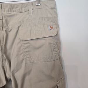 Carhartt Cargo Pants Womens Size 12 Cropped Pants Khaki Nylon Cotton Hiking